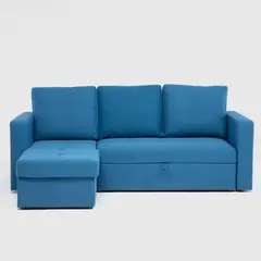 MICA - Futón Seccional Convertible Alex 3 Cuerpos Izquierdo 2 Plz Con Almacenamiento y Posavasos