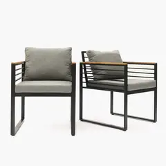 BASEMENT HOME - Set x2 Sillas de Comedor de Terraza Mallorca