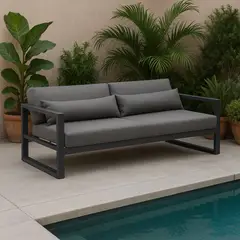 BASEMENT HOME - Sofá de Terraza Monaco 3 Cuerpos