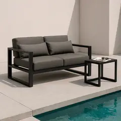 BASEMENT HOME - Sofá de Terraza Monaco 2 Cuerpos
