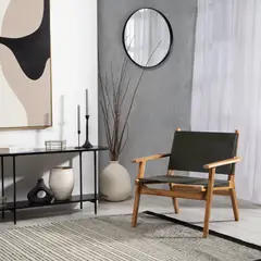 BASEMENT HOME - Butaca Olive 1 Cuerpo Cuero