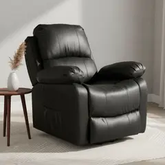 MICA - Sofá Reclinable Escocia 1 Cuerpo con Alzador, Calentador y Masajeador