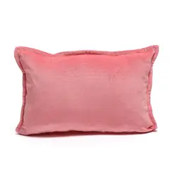 BASEMENT HOME - Funda De Cojín Velvet Rosa 33x50cm