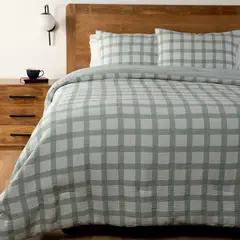 BASEMENT HOME - Cubrecama Crepe Checks