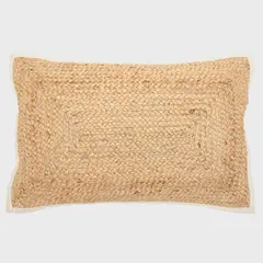 BASEMENT HOME - Cojín Yute Solid Blanco 33x50cm