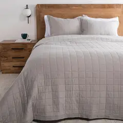 BASEMENT HOME - Cubrecama Square 100% Algodón