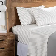 BASEMENT HOME - Juego de Sábanas Estampadas 100% Algodón 300 Hilos