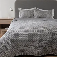 MICA - Cubrecama Estampado Reversible Mar