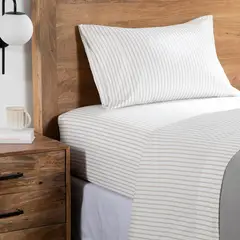 BASEMENT HOME - Juego De Sábanas Estampadas 100% Algodón 300 Hilos