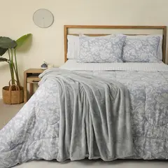 ROBERTA ALLEN - Juego De Cama: Edredón Ligero + Juego De Sábanas + Manta