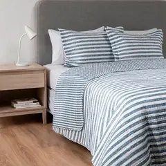 MICA - Cubrecama Estampado Mar Costa