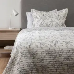 MICA - Cubrecama Estampado Reversible Mar