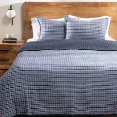 BASEMENT HOME - Cubrecama Estampado Cuadros