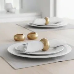 MICA - Set X4 Aros Servilleta Dorado Classic