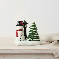 ROBERTA ALLEN - Salero y Pimentero Pino y Muñeco de Nieve