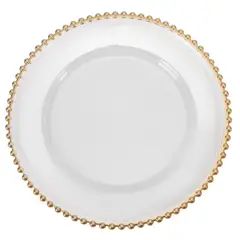 ROBERTA ALLEN - Plato de Sitio Charger Borde Dorado