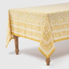 ROBERTA ALLEN - Mantel Bloc Print Mostaza 150x210 Cm