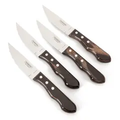 TRAMONTINA - Set X4 Cuchillos Jumbo Churrasco