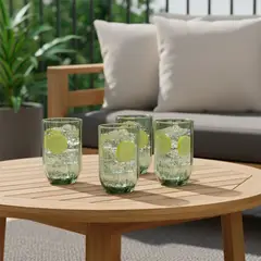 BASEMENT HOME - Set X4 Vasos Alto 410ml Oxford Smoky