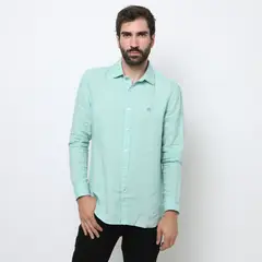 CASCAIS - Camisa Manga Larga 100% Lino Hombre