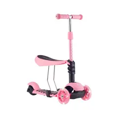 SCOOP - Triscooter Con Luces 2 En 1 Rosado