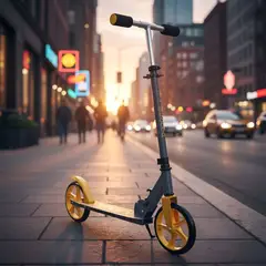 SCOOP - Scooter Infantil Llanta Grande Aluminio Gris y Naranja