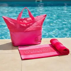 BENETTON - Bolso + Toalla De Playa 100% Algodón