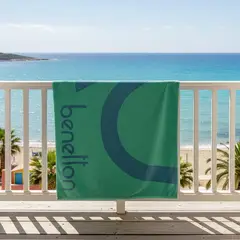 BENETTON - Toalla de Playa Midi 100% Algodón 80x160cm