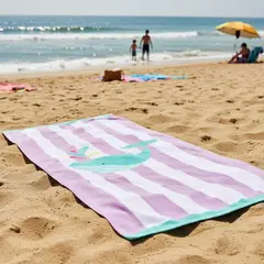 MICA KIDS - Toalla De Playa Infantil 100% Algodón 71x148cm