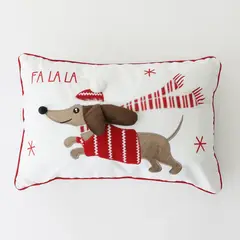 MICA - Cojin navideño perro salchicha