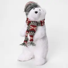 MICA - Peluche navidad Oso bufanda 30cm