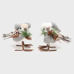 MICA - Adorno de árbol set 2 pajaritos