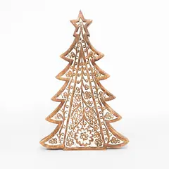 MICA - Adorno árbol de madera 15cm