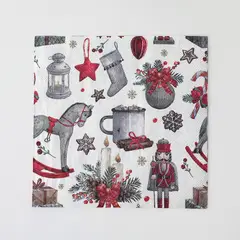 MICA - 20 Servilletas navideñas cascanueces