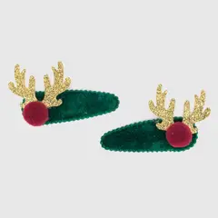 MICA - Set 2 Clip Navideño Verde 5.5x3cm