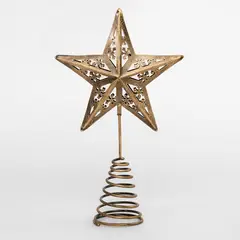 MICA - Topper de árbol estrella dorada