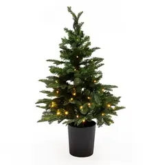 MICA - Árbol de Navidad Con Luces 90x60cm 513 Ramas.