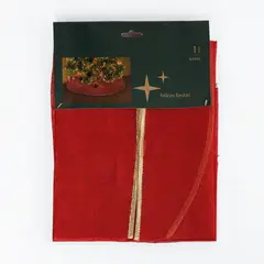 MICA - Faldón para Árbol Navidad Rojo 106cm