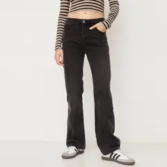 SYBILLA - Jeans Lily Straight Tiro Alto Mujer Algodón