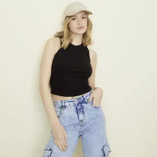 SYBILLA - Polo Sin Mangas Mujer