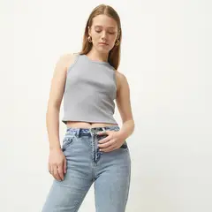 SYBILLA - Polo Sin Mangas Mujer Algodón Estilo Casual