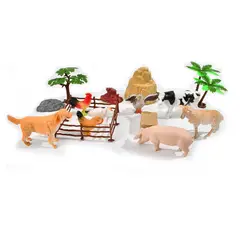 KIDS N PLAY - Pomo Animales De La Granja 19 Pzas