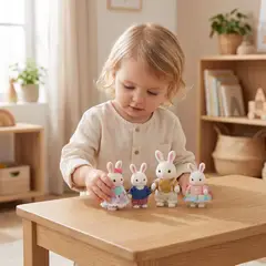 KIDS N PLAY - Juguete Set Familia 4 Conejos