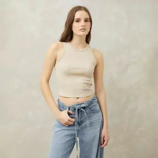 SYBILLA - Polo Sin Mangas Mujer