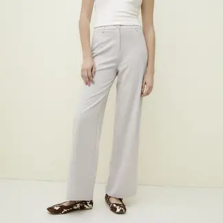 SYBILLA - Pantalón Straight Tiro Medio Mujer