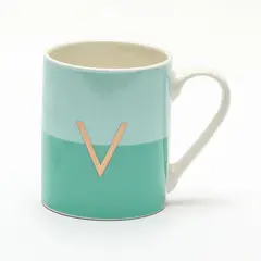 ROBERTA ALLEN - Taza Verde Letra V