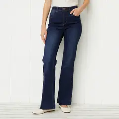 ELLE - Jean Flare Tiro Medio Mujer