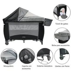 YAMP - Cuna Corral Bebé Mecedora Lima