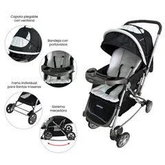 YAMP - Coche De Paseo Bebé Mecedora Logan