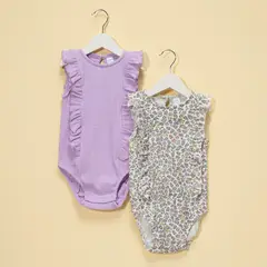 YAMP - Body Bebé Niña Pack X2 Algodón